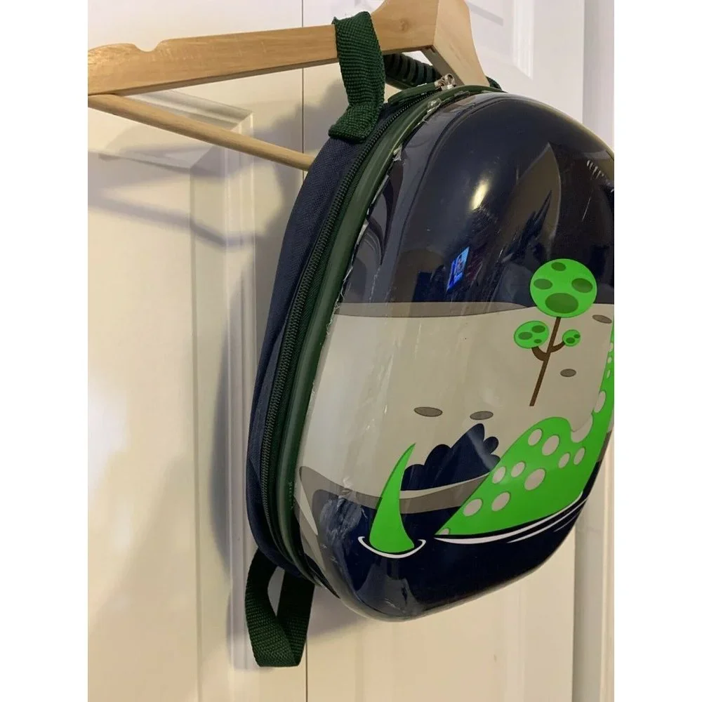 Blue Dino Small Backpack Shell Green‎